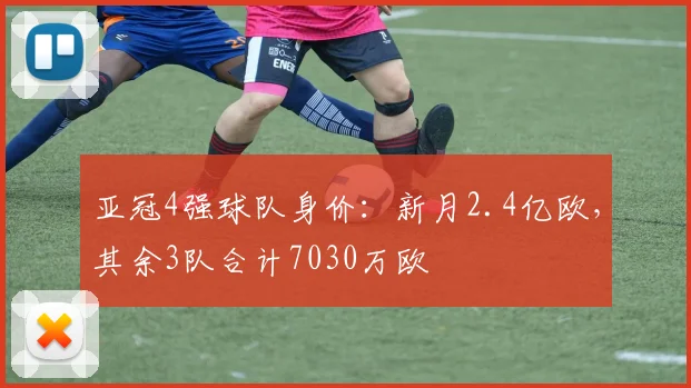 亚冠4强球队身价：新月2.4亿欧，其余3队合计7030万欧